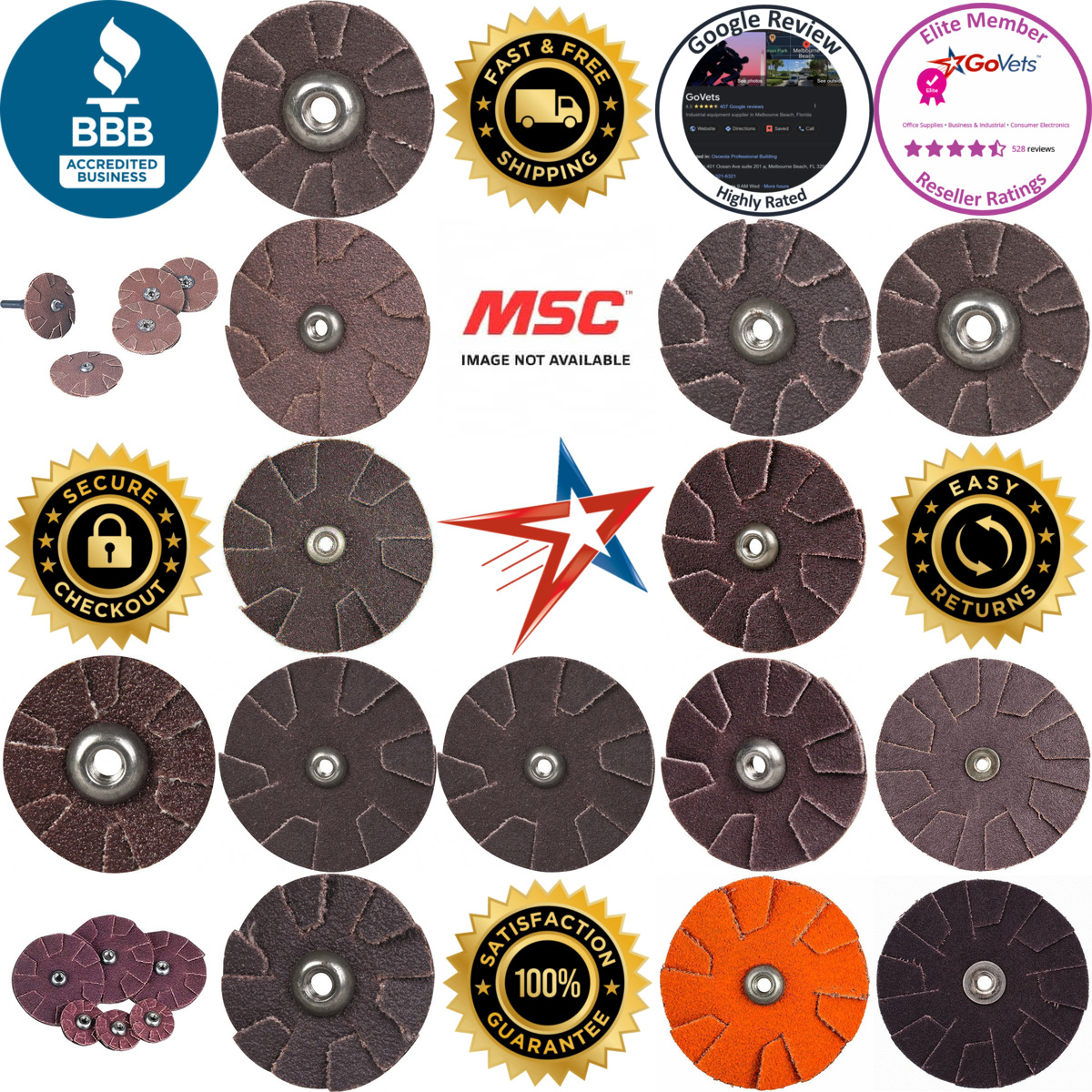 A selection of Slotted Overlap Discs products on GoVets