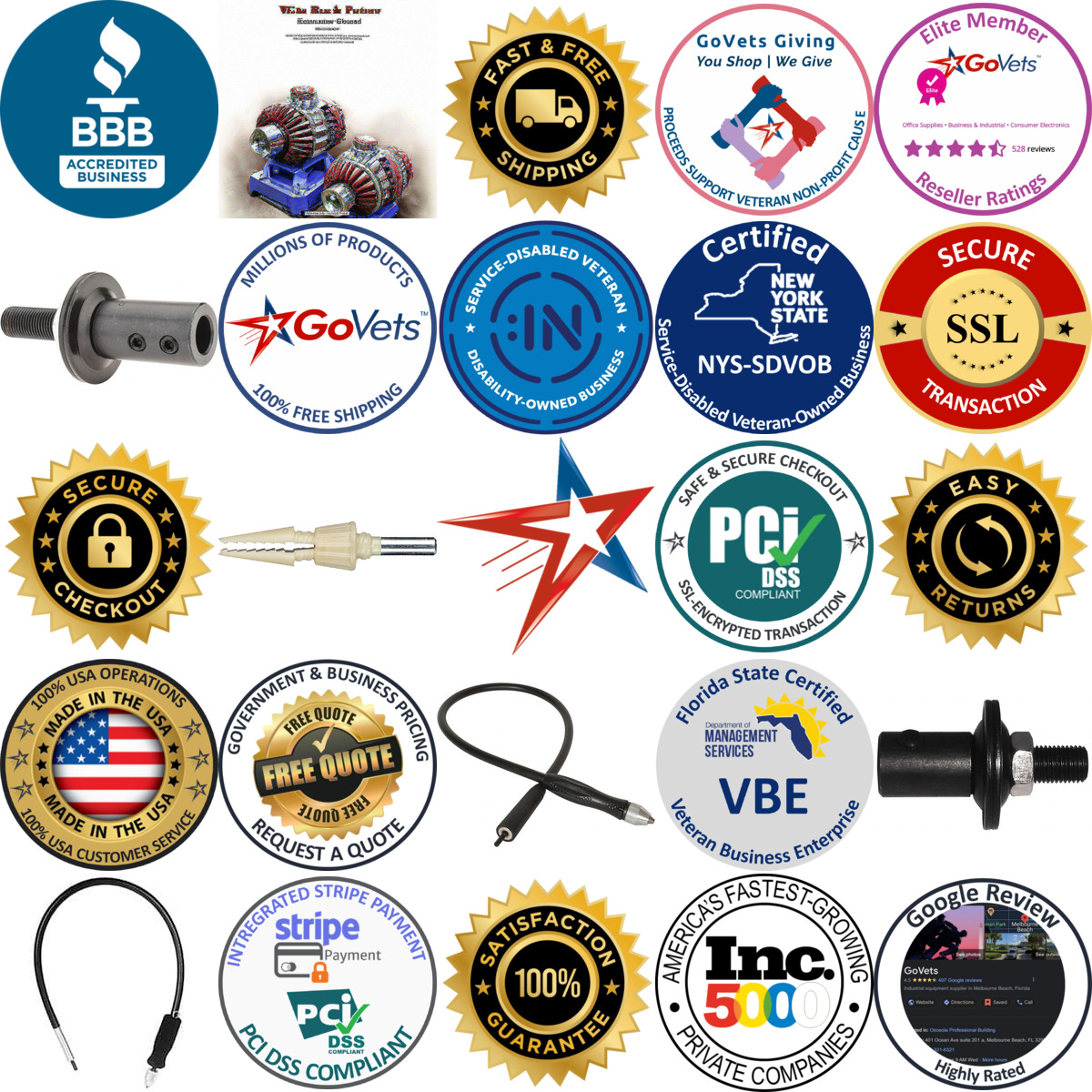 A selection of Motor Arbors and Adapters products on GoVets