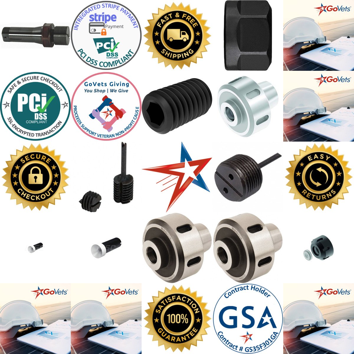 A selection of Collet Screws Nuts and Springs products on GoVets