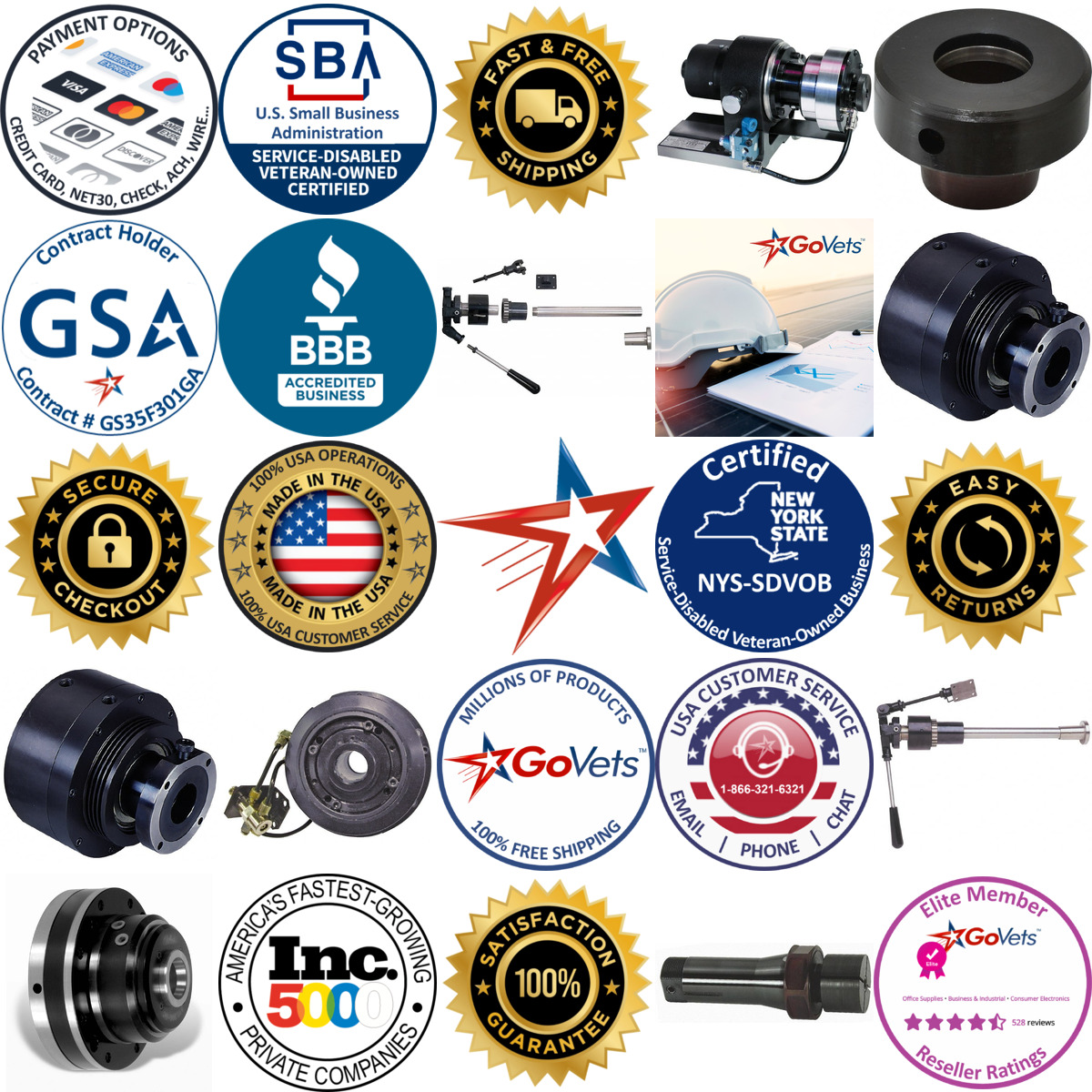 A selection of Collet Closers products on GoVets