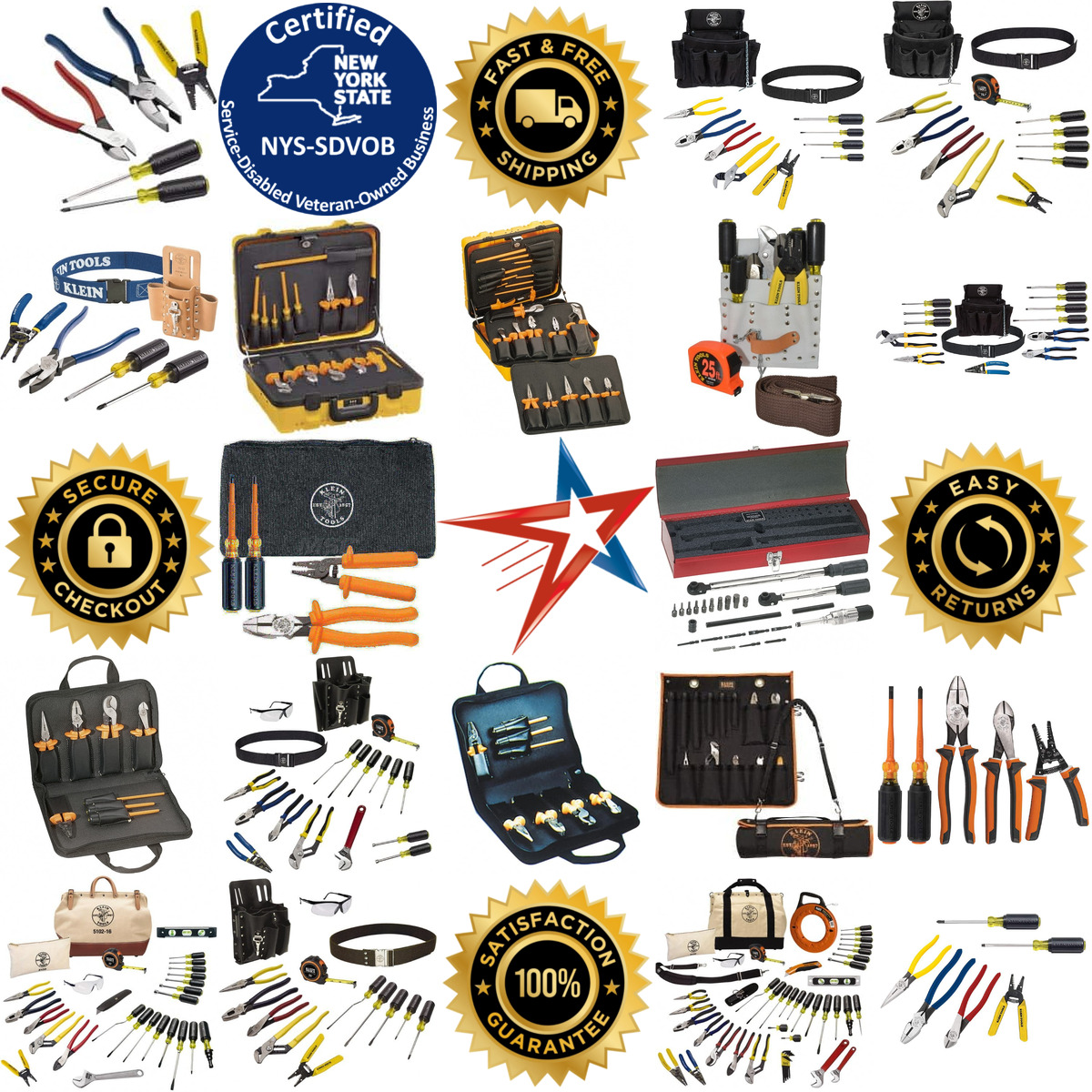 A selection of Klein Tools products on GoVets