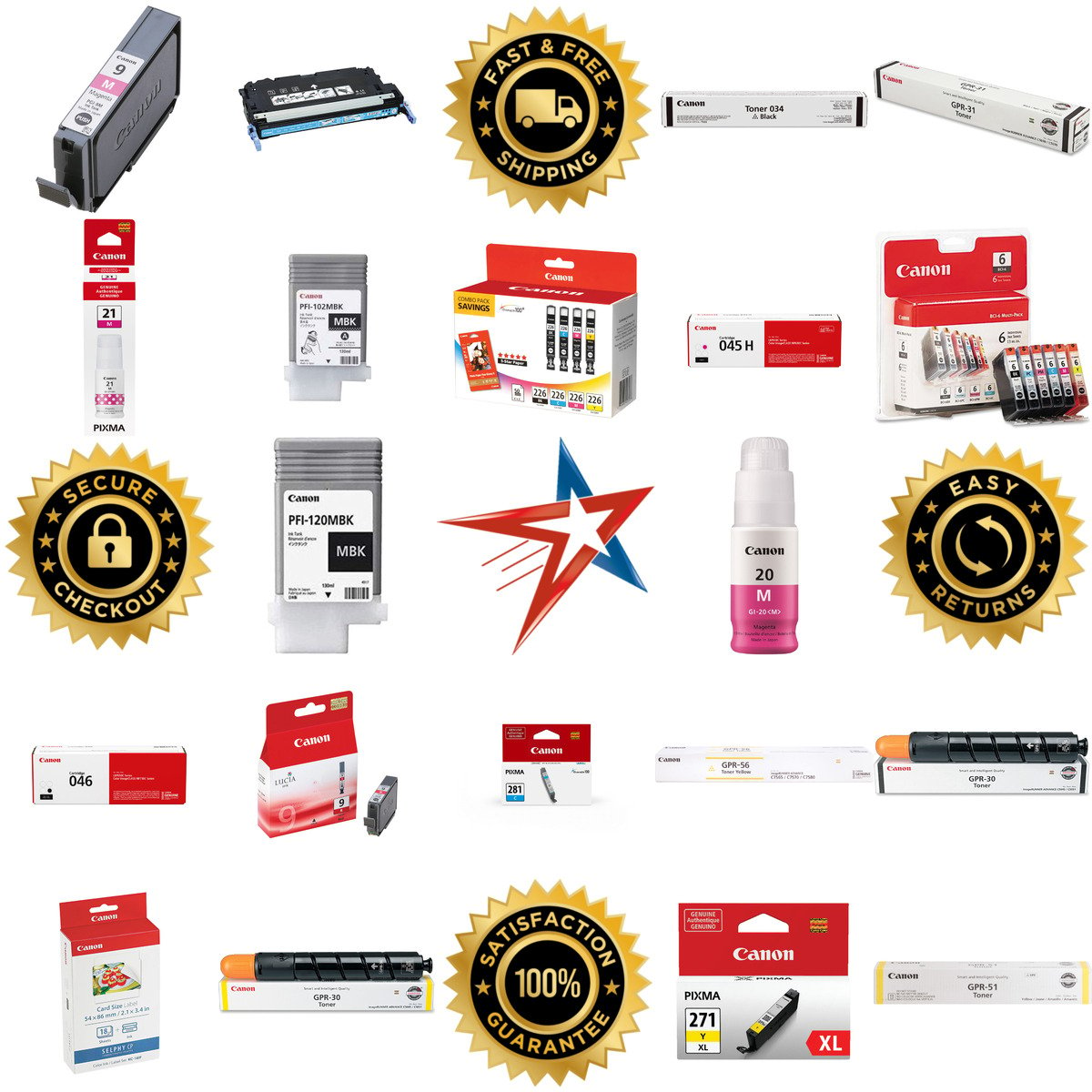 A selection of Canon USA inc. products on GoVets