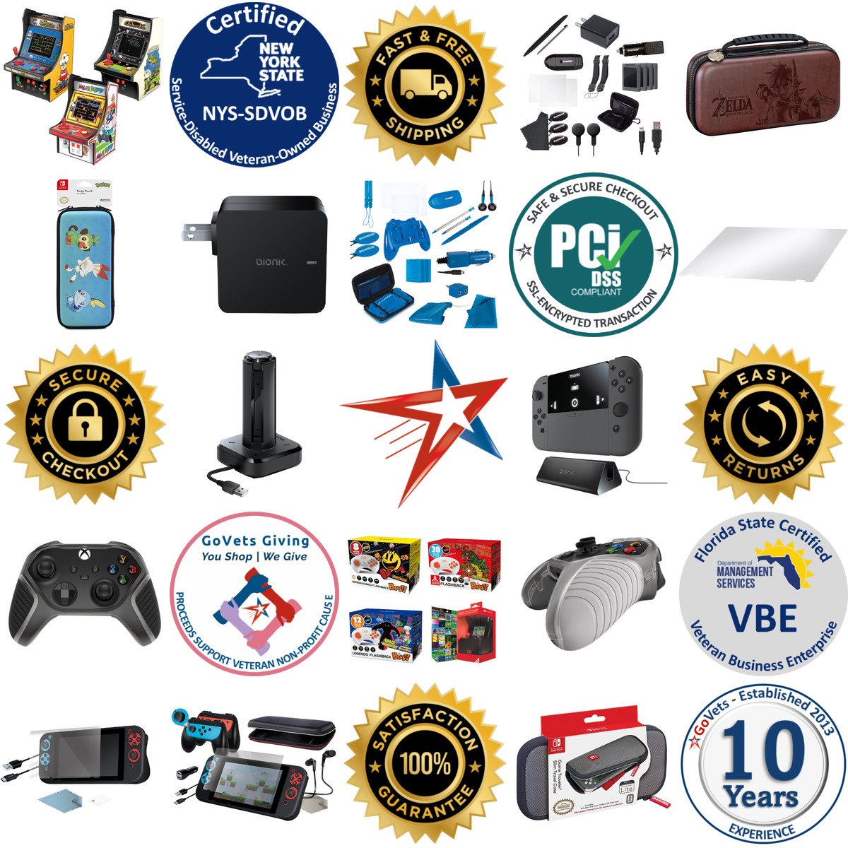 A selection of Video Games products on GoVets