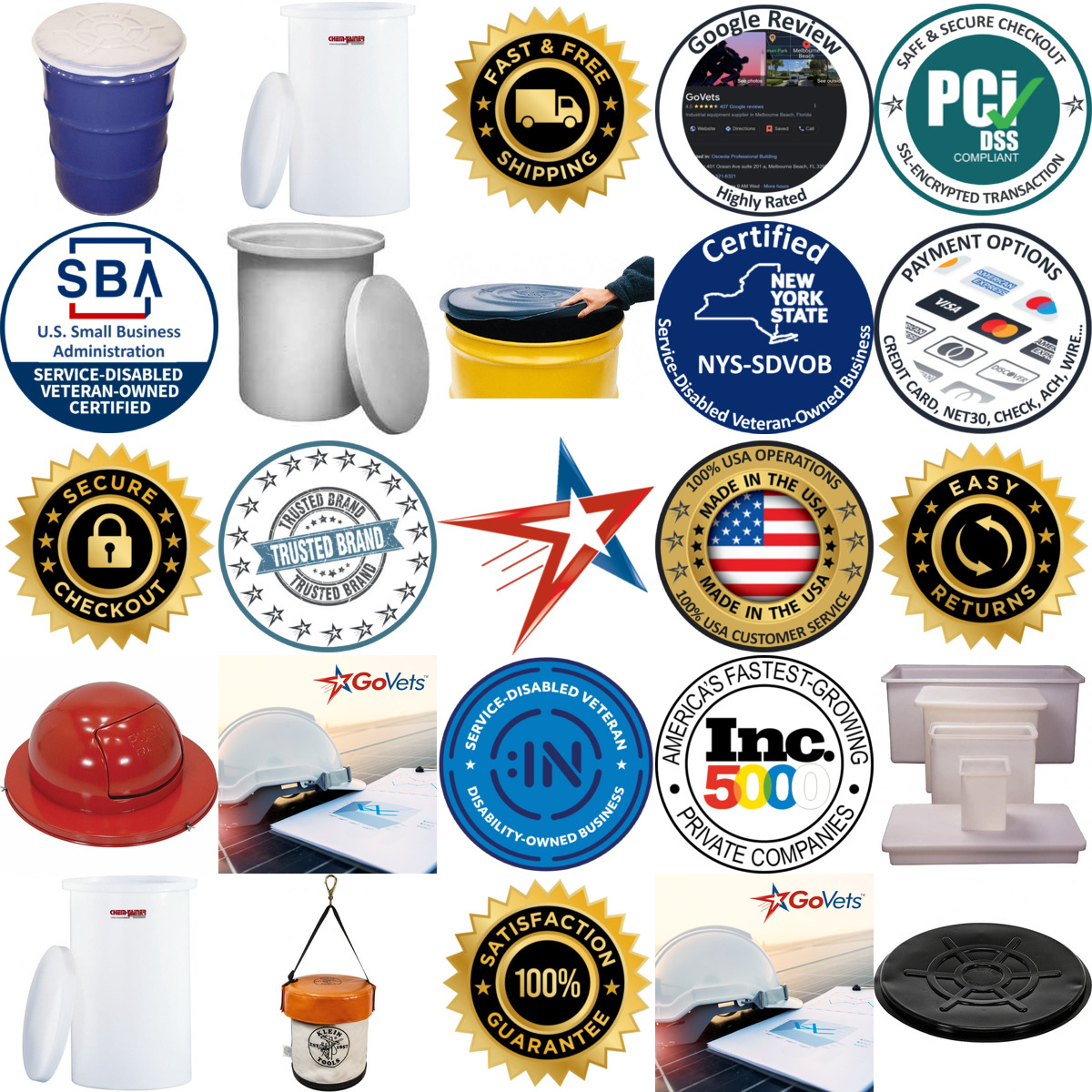 A selection of Drum and Tank Covers products on GoVets