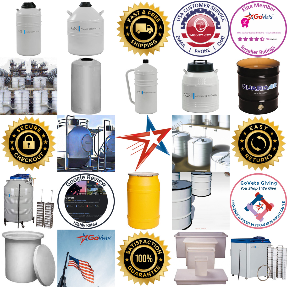 A selection of Drums and Tanks products on GoVets