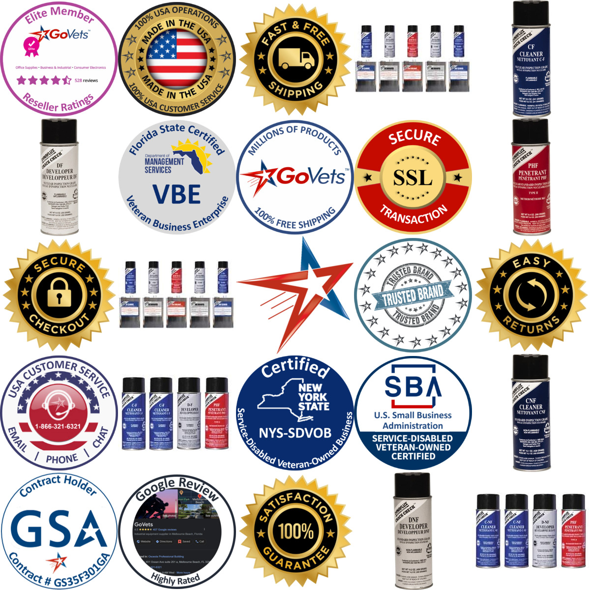 A selection of Dynaflux products on GoVets