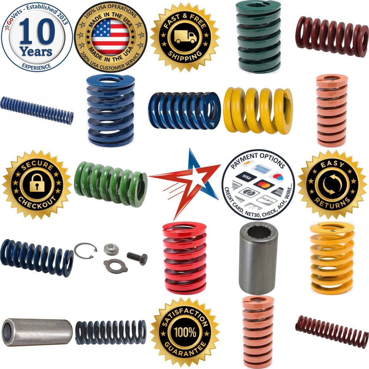 A selection of Die Springs and Accessories products on GoVets
