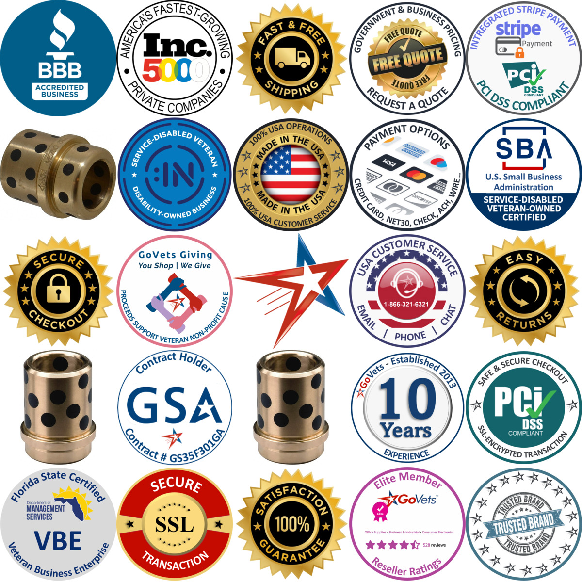 A selection of Die and Mold Ejector Bushings products on GoVets