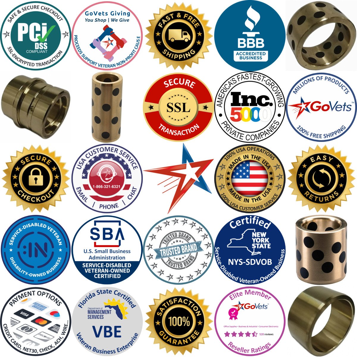 A selection of Die and Mold Straight Bushings products on GoVets