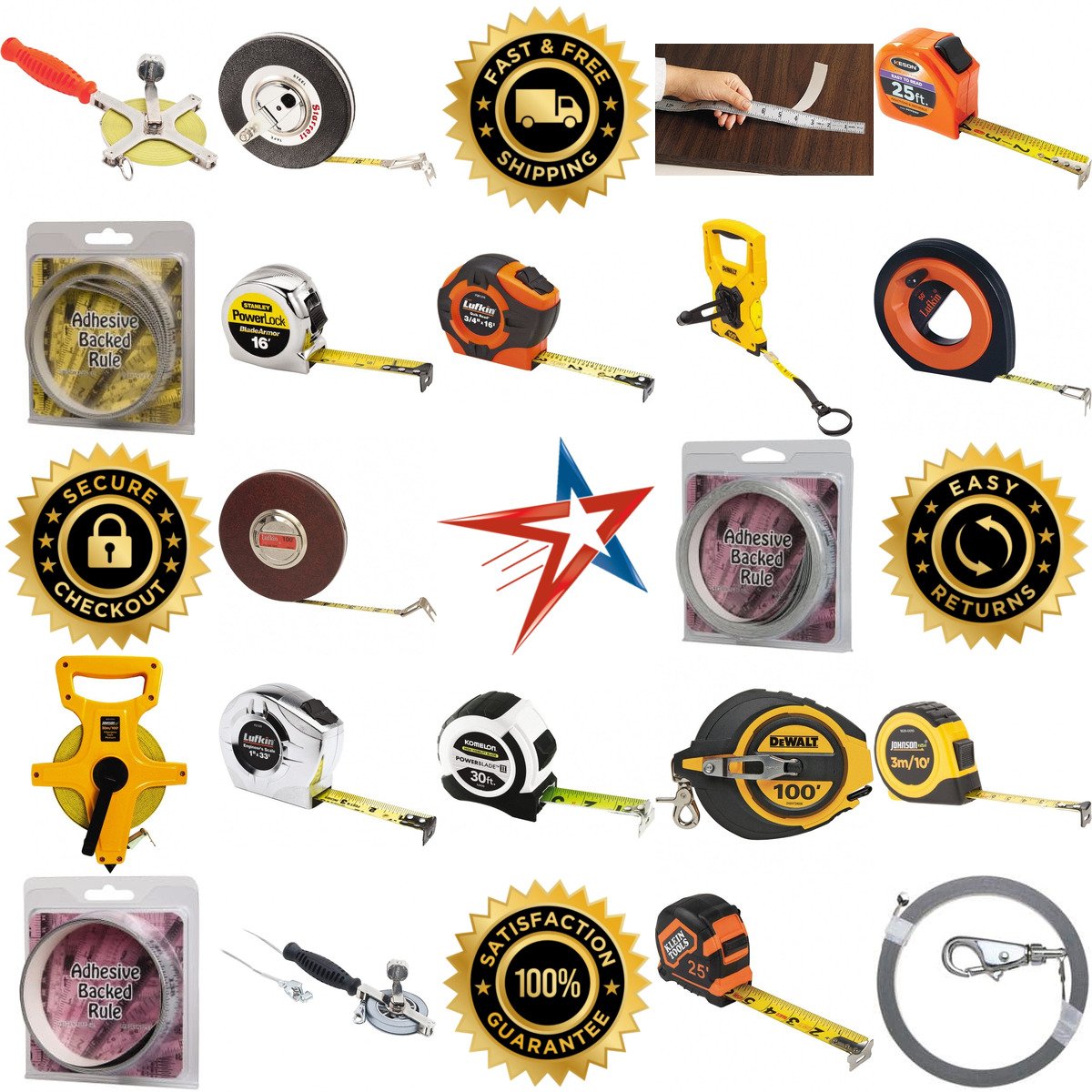 A selection of Tape Measures and Blades products on GoVets