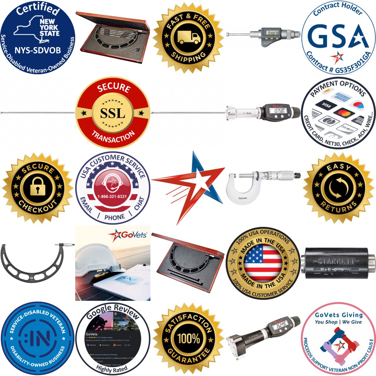 A selection of Bore Gages and Accessories products on GoVets