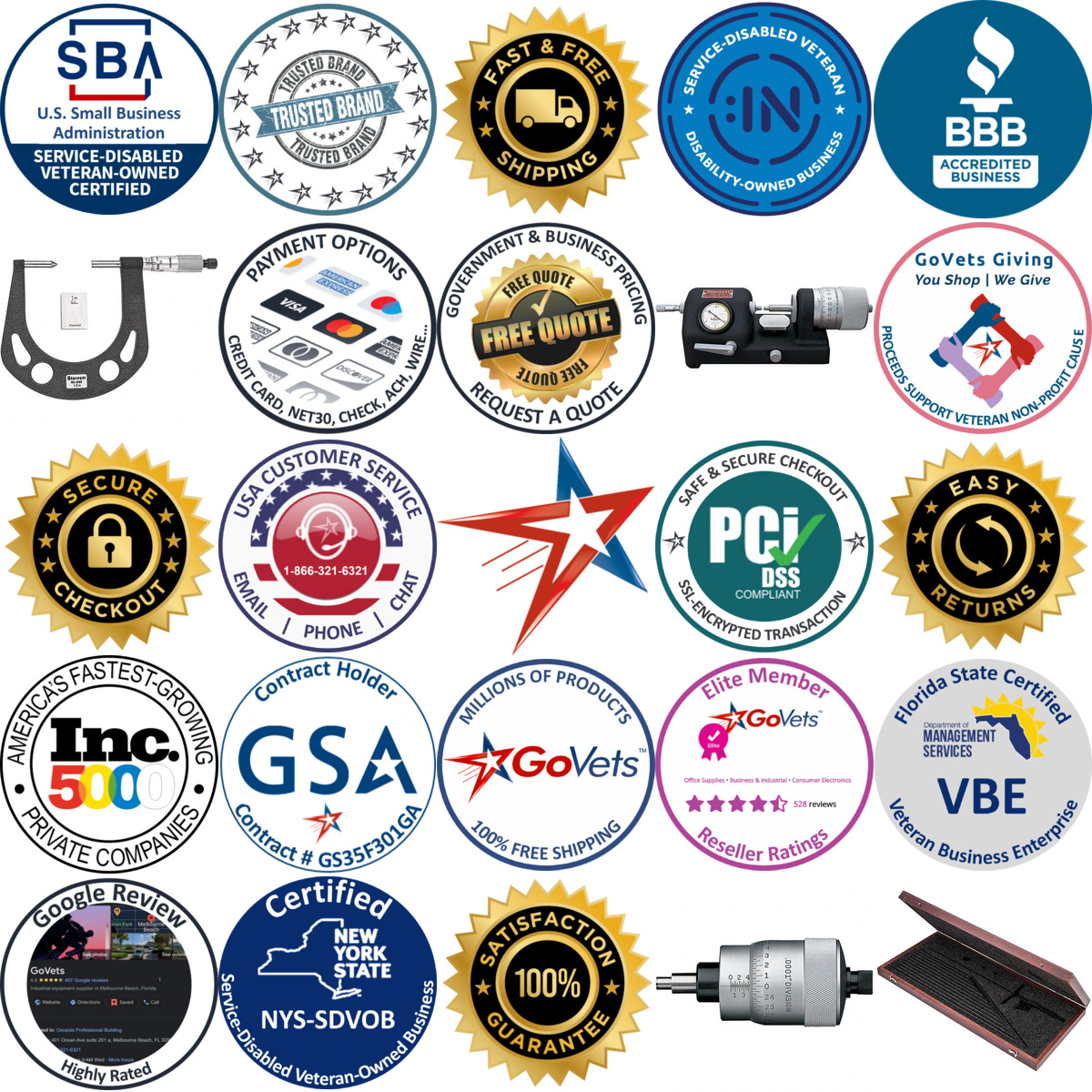 A selection of Surface Gages and Comparators products on GoVets