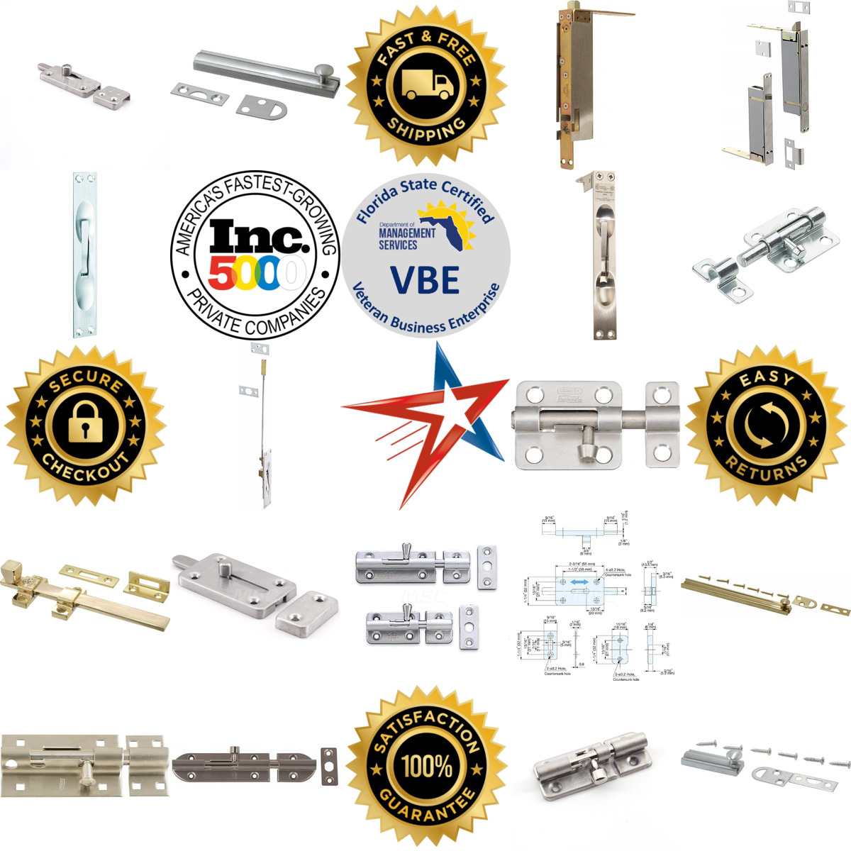 A selection of Slide Bolts products on GoVets