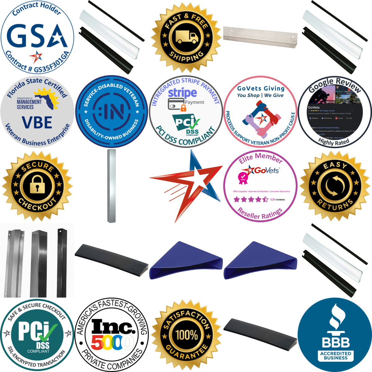 A selection of Corner Guards products on GoVets