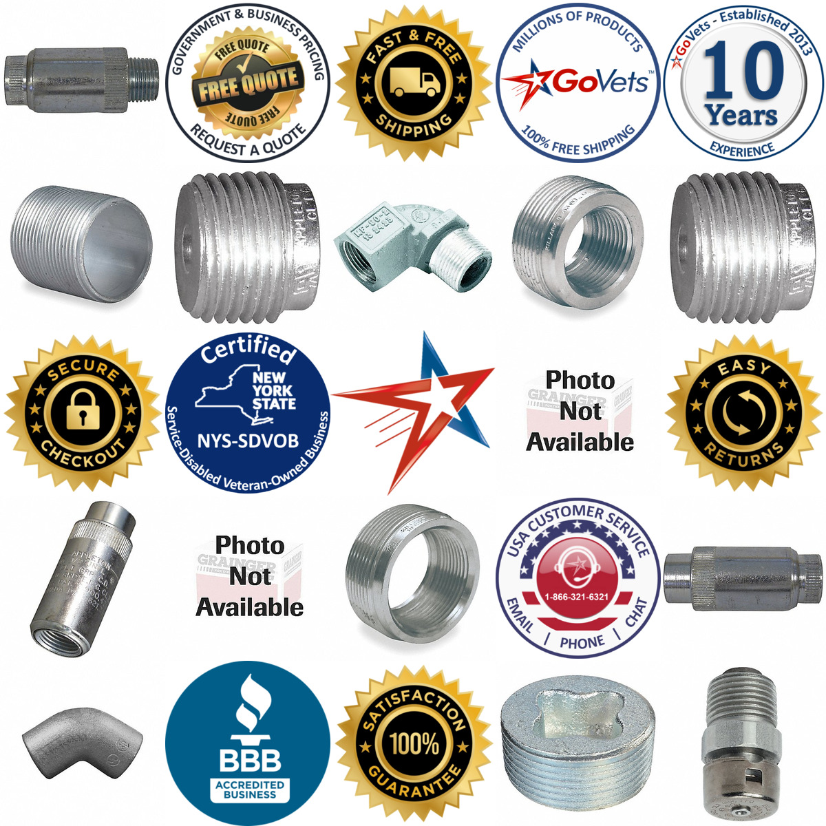 A selection of Hazardous Location Conduit Fittings products on GoVets