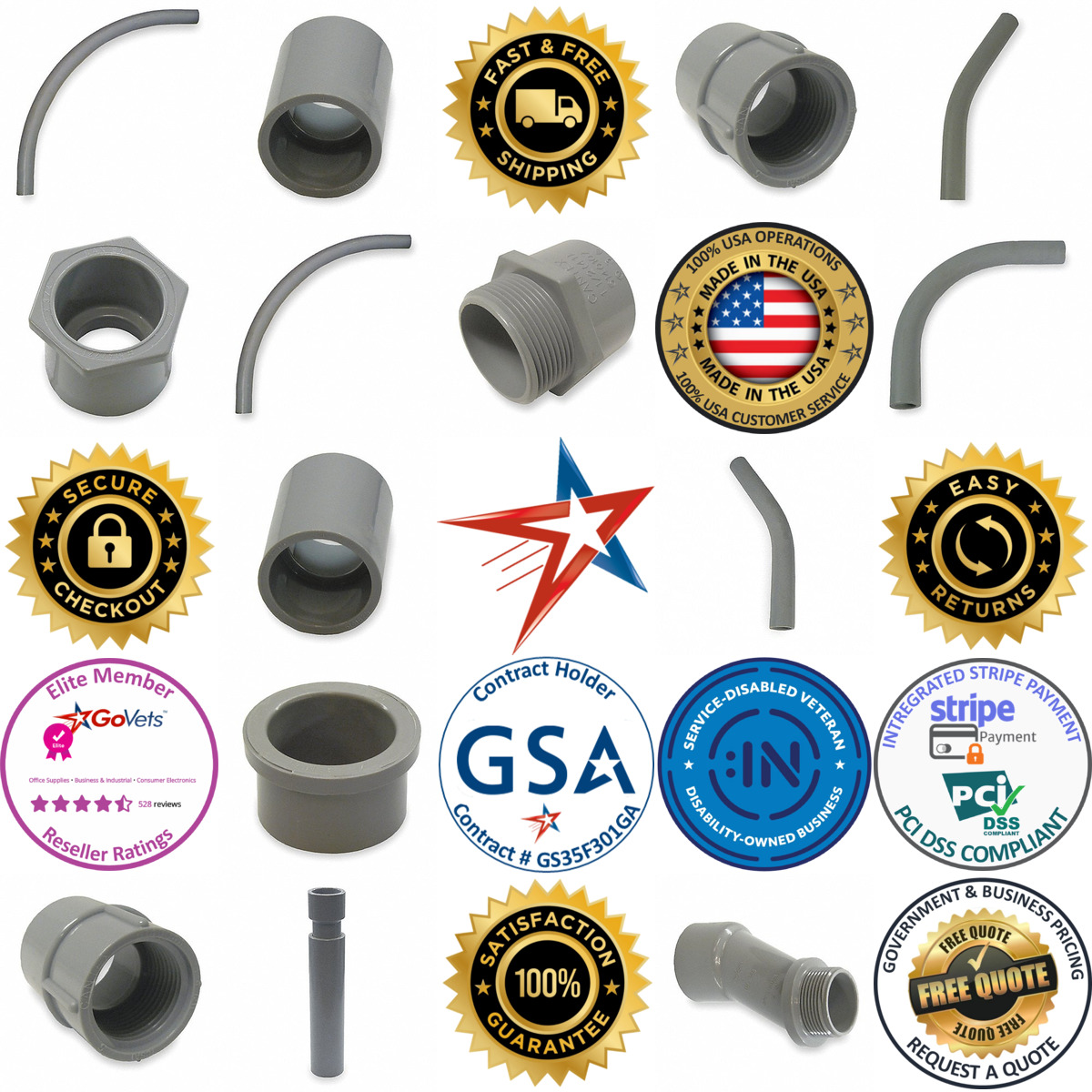 A selection of Pvc Conduit Fittings products on GoVets