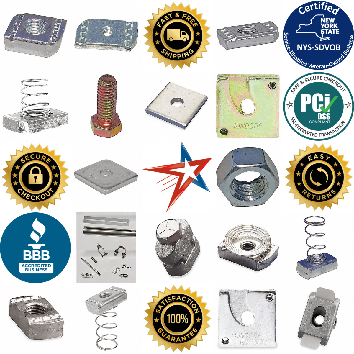 A selection of Strut Channel Fitting Hardware products on GoVets