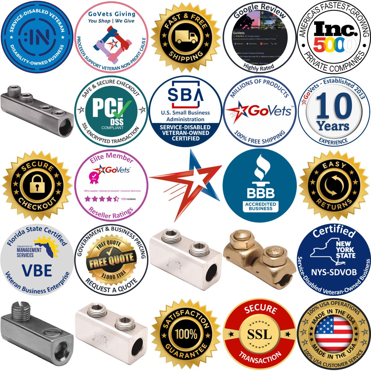 A selection of Mechanical Connectors products on GoVets