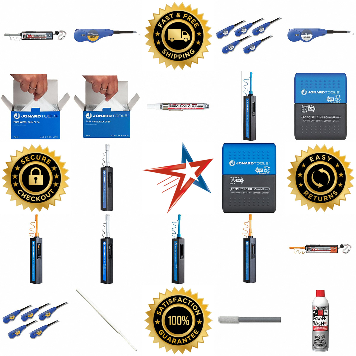 A selection of Fiber Optic Connector Cleaners products on GoVets