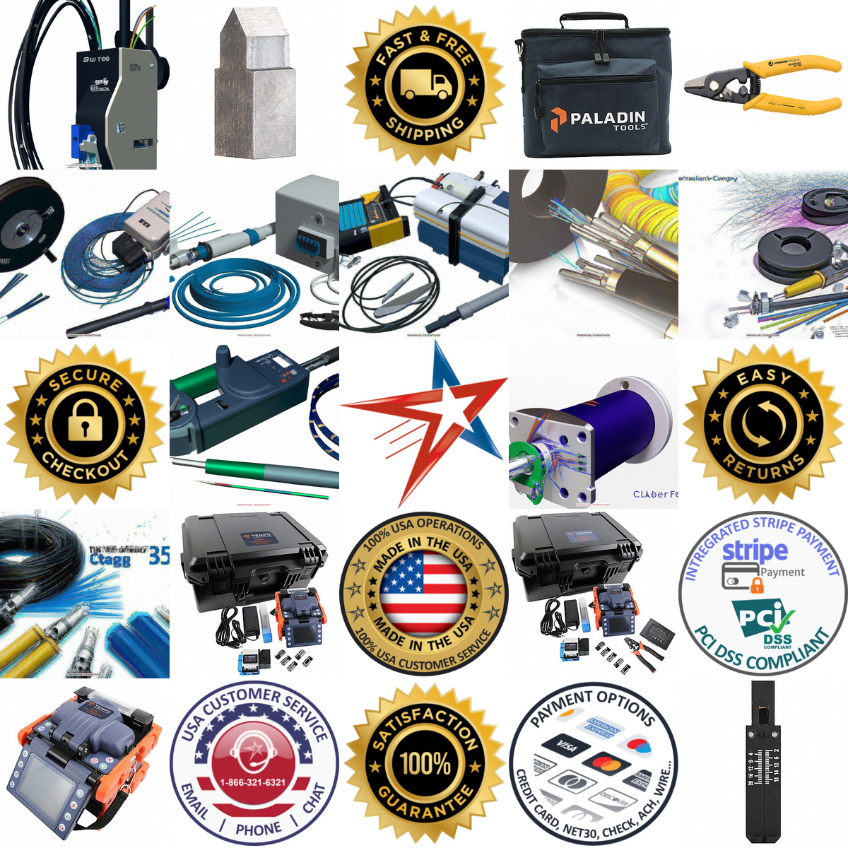 A selection of Fiber Optic Tools products on GoVets