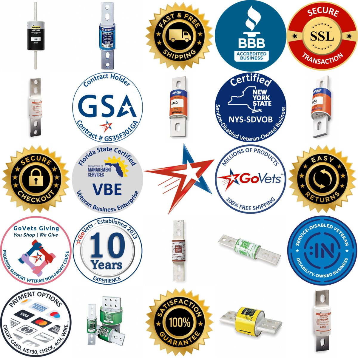 A selection of Class l Fuses products on GoVets