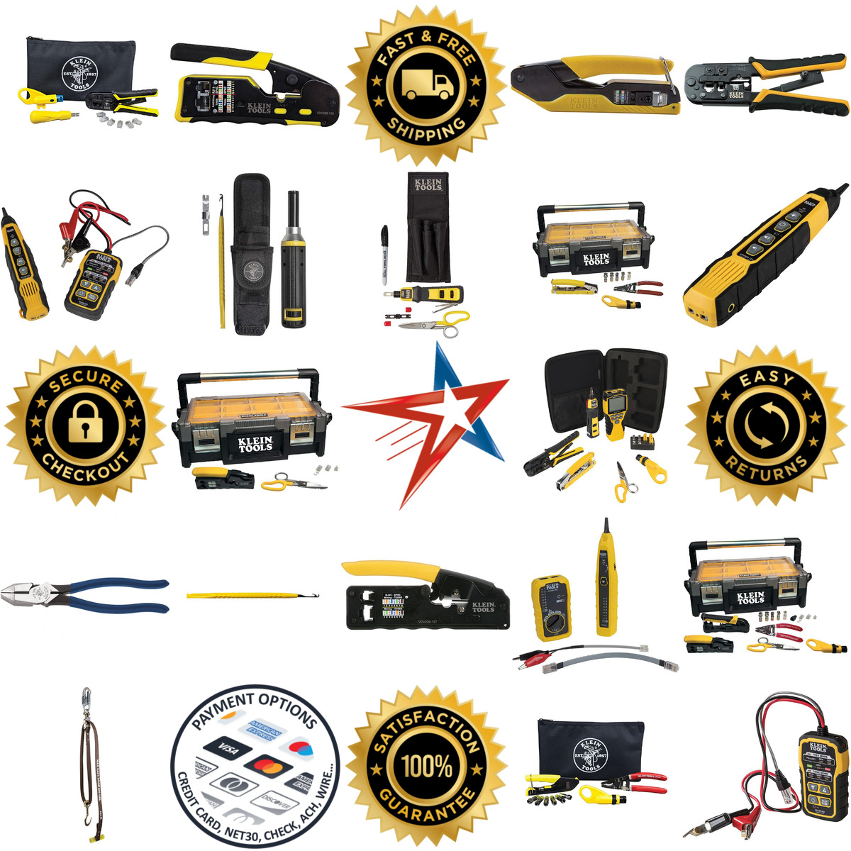 A selection of Klein Tools products on GoVets