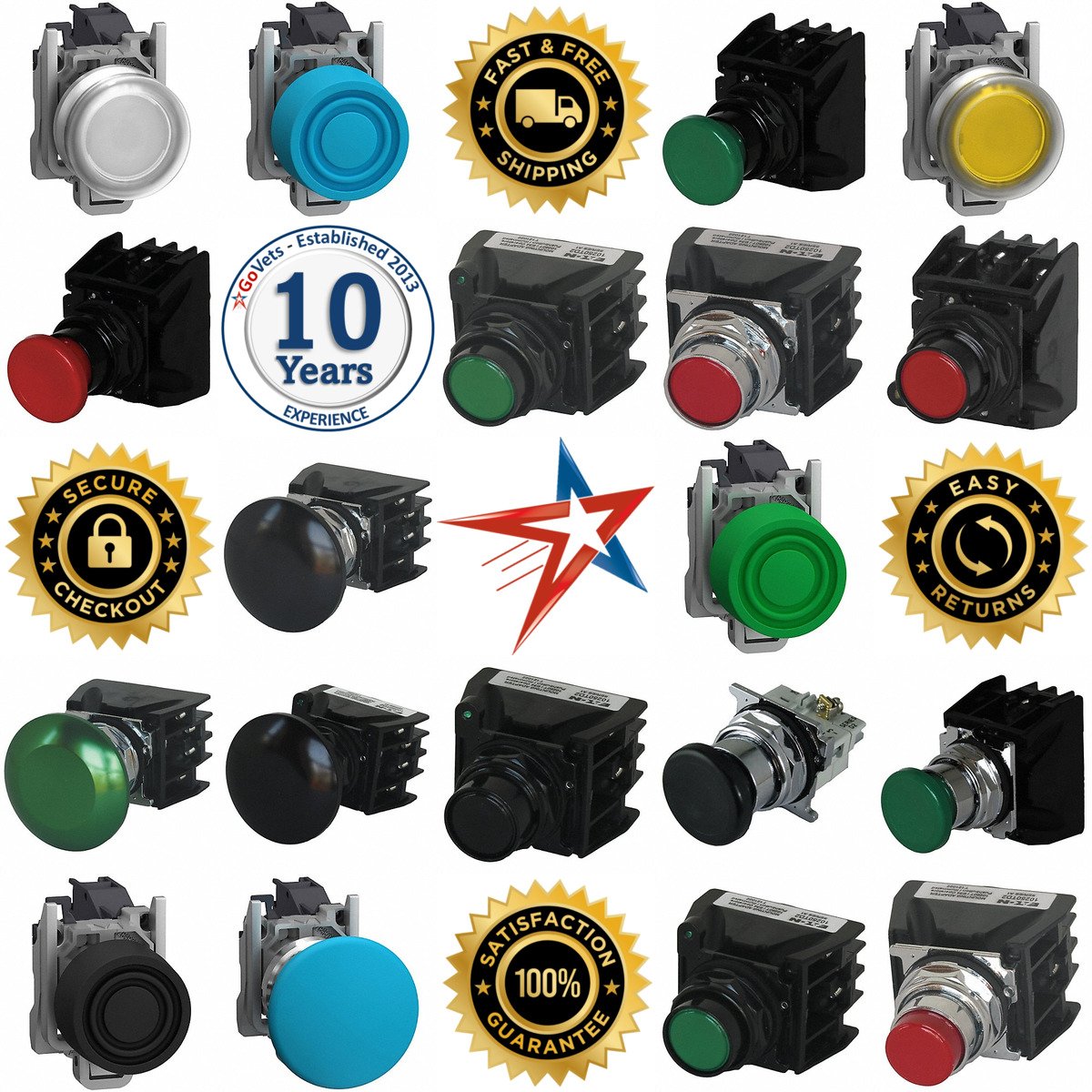 A selection of Hazardous Loc Non Illuminated Push Buttons products on GoVets