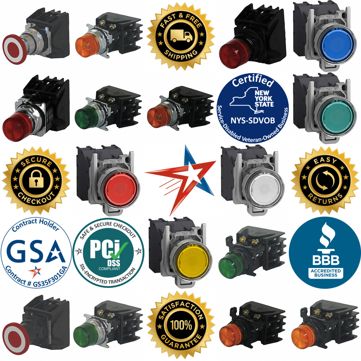 A selection of Hazardous Location Illuminated Push Buttons products on GoVets