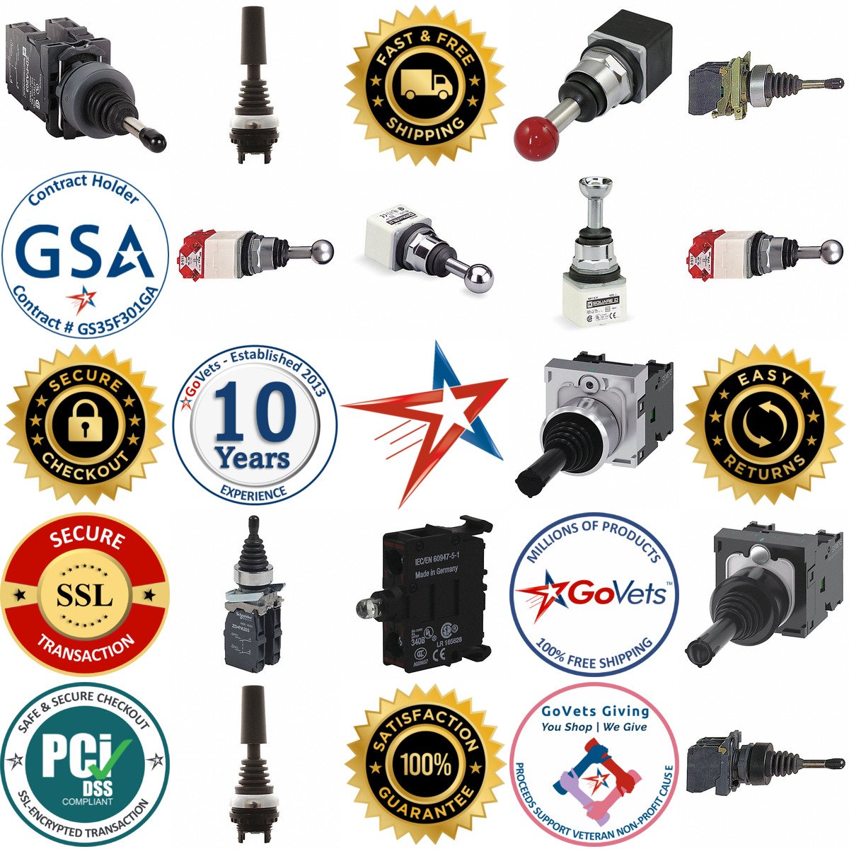 A selection of Joystick Operators products on GoVets