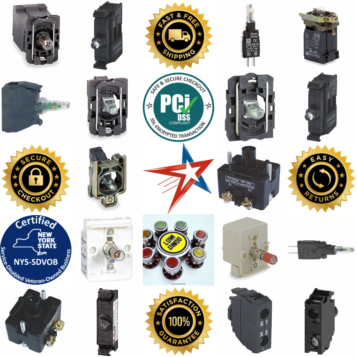 A selection of Push Button Lamp Modules products on GoVets