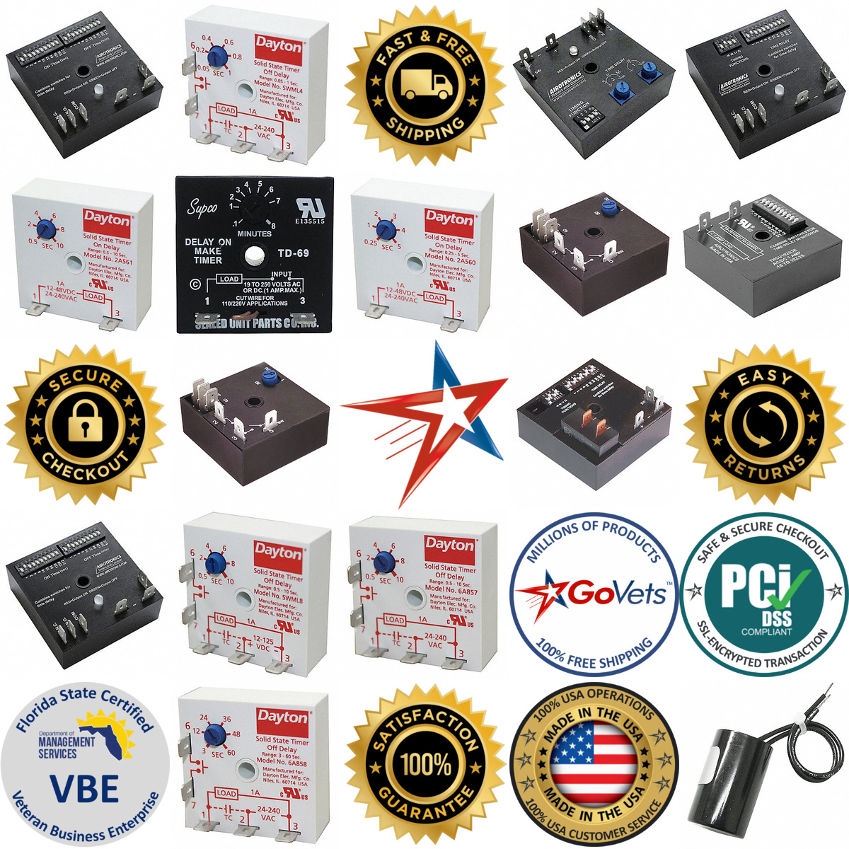 A selection of Encapsulated Time Delay Relays products on GoVets