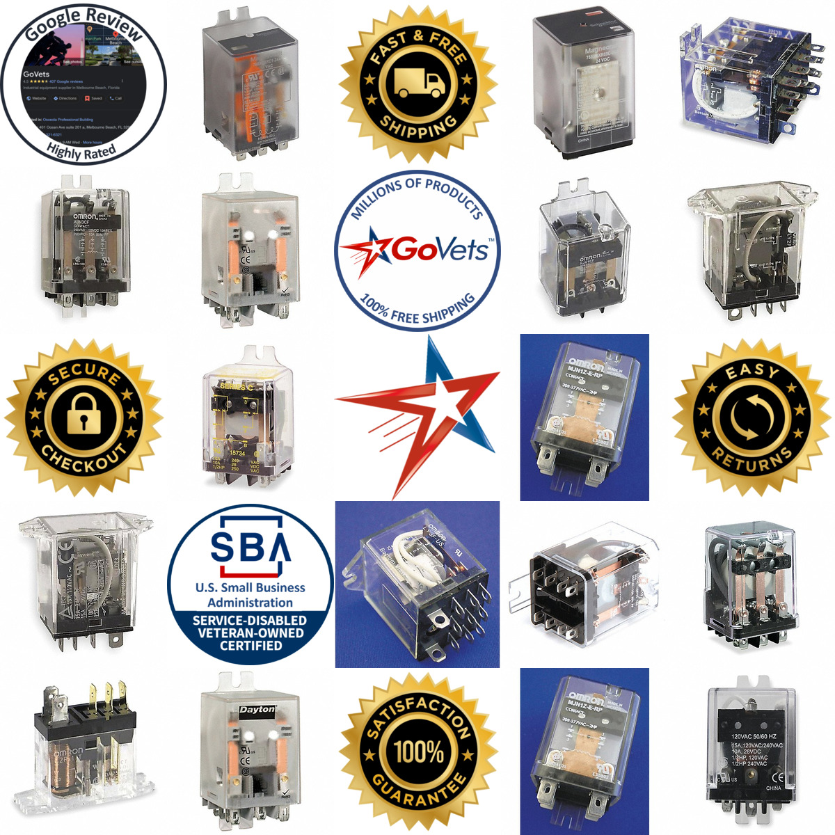 A selection of Flange Mounted Relays products on GoVets