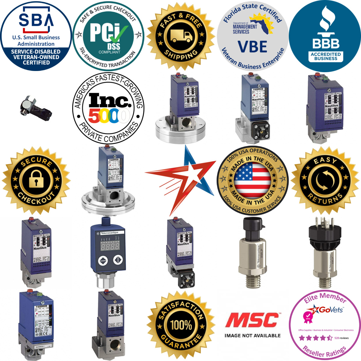 A selection of Pressure Sensors products on GoVets