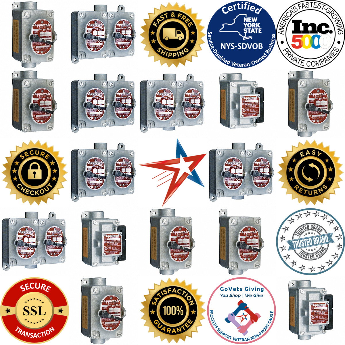 A selection of Hazardous Location Tumbler Switches products on GoVets