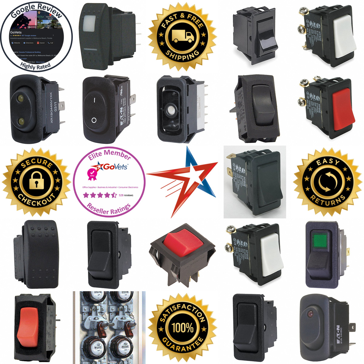 A selection of Rocker Switches products on GoVets