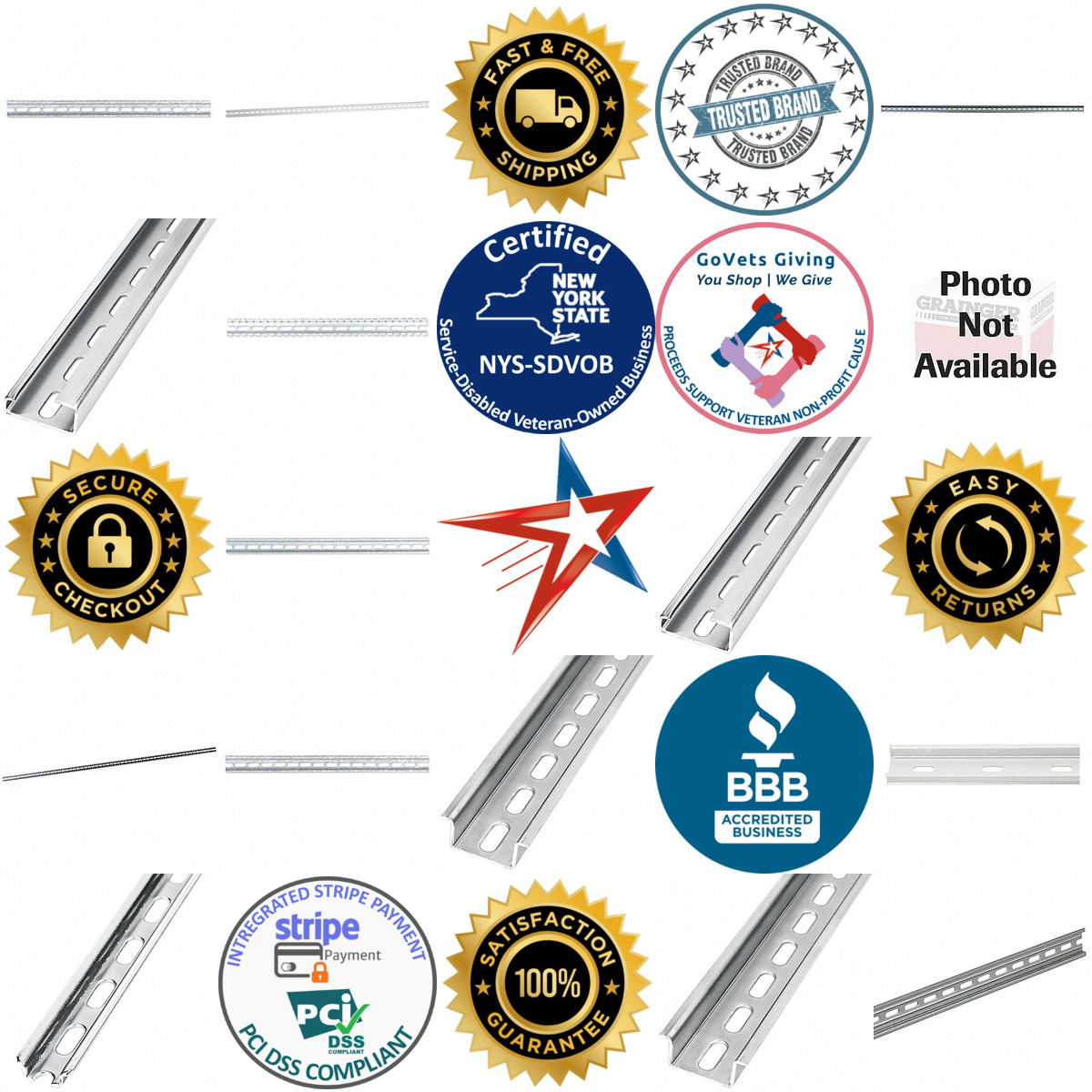 A selection of Terminal Block Mounting Channels products on GoVets