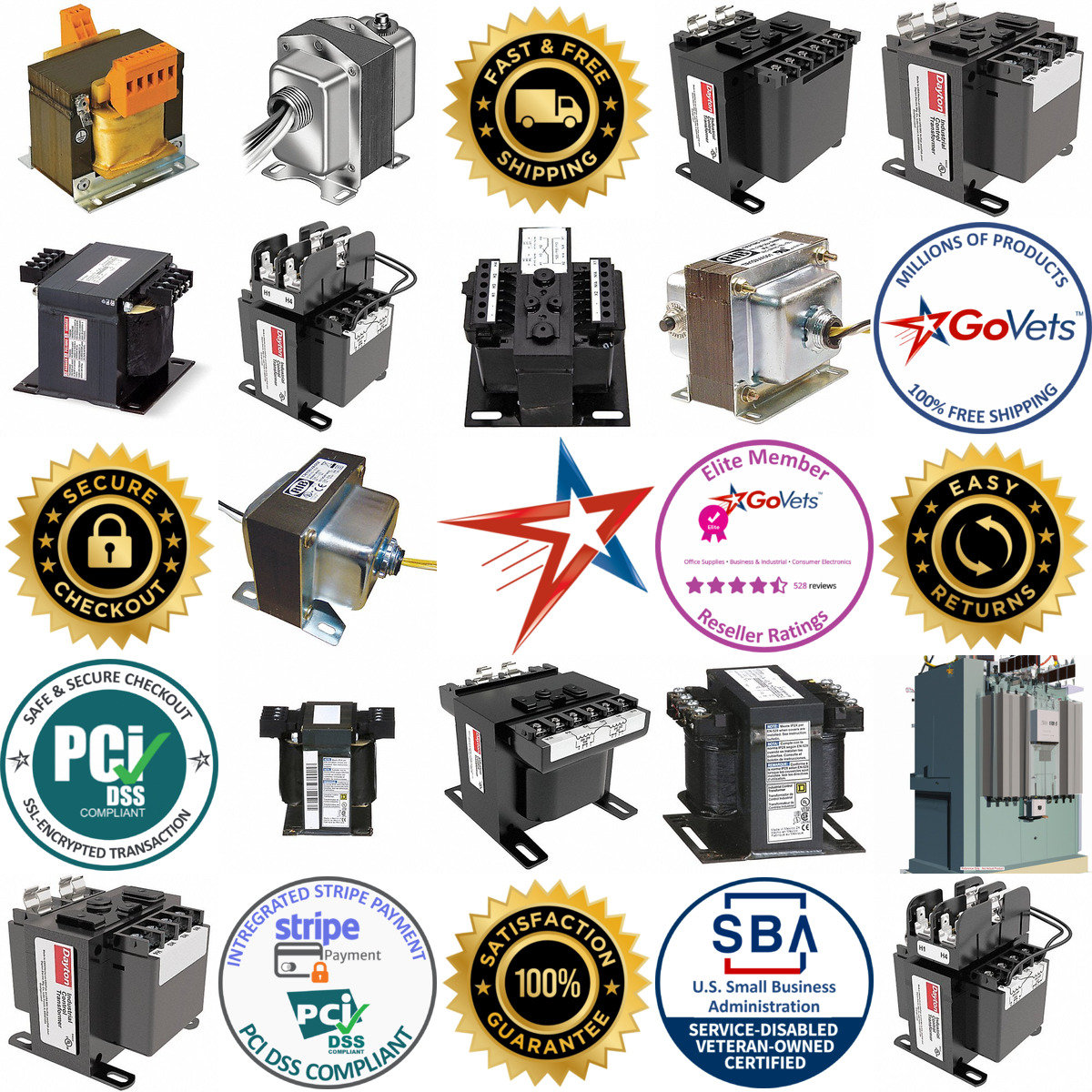 A selection of Control Transformers products on GoVets