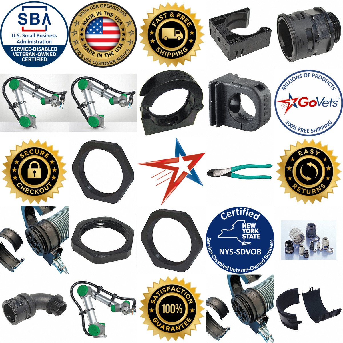 A selection of Corrugated Tubing Fittings and Accessories products on GoVets