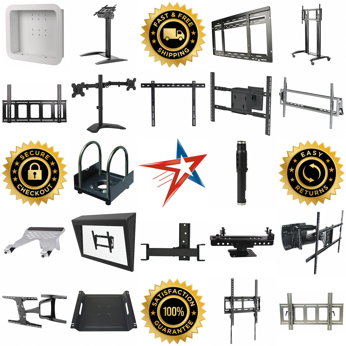 A selection of tv Monitor and Projector Mounts products on GoVets