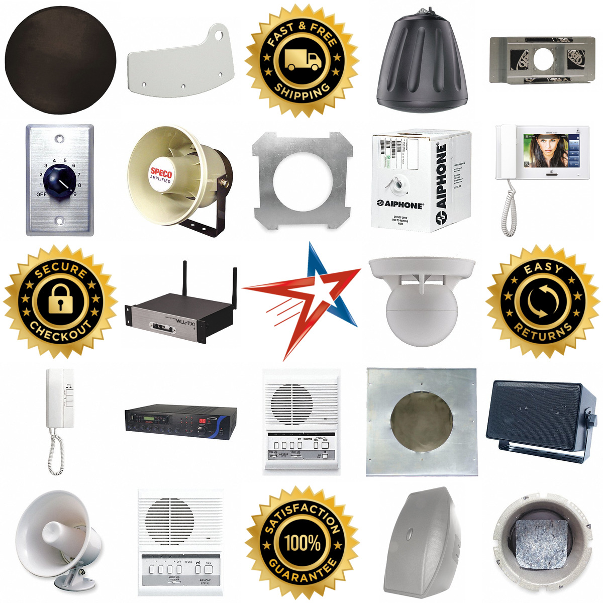 A selection of Intercoms and Speakers products on GoVets