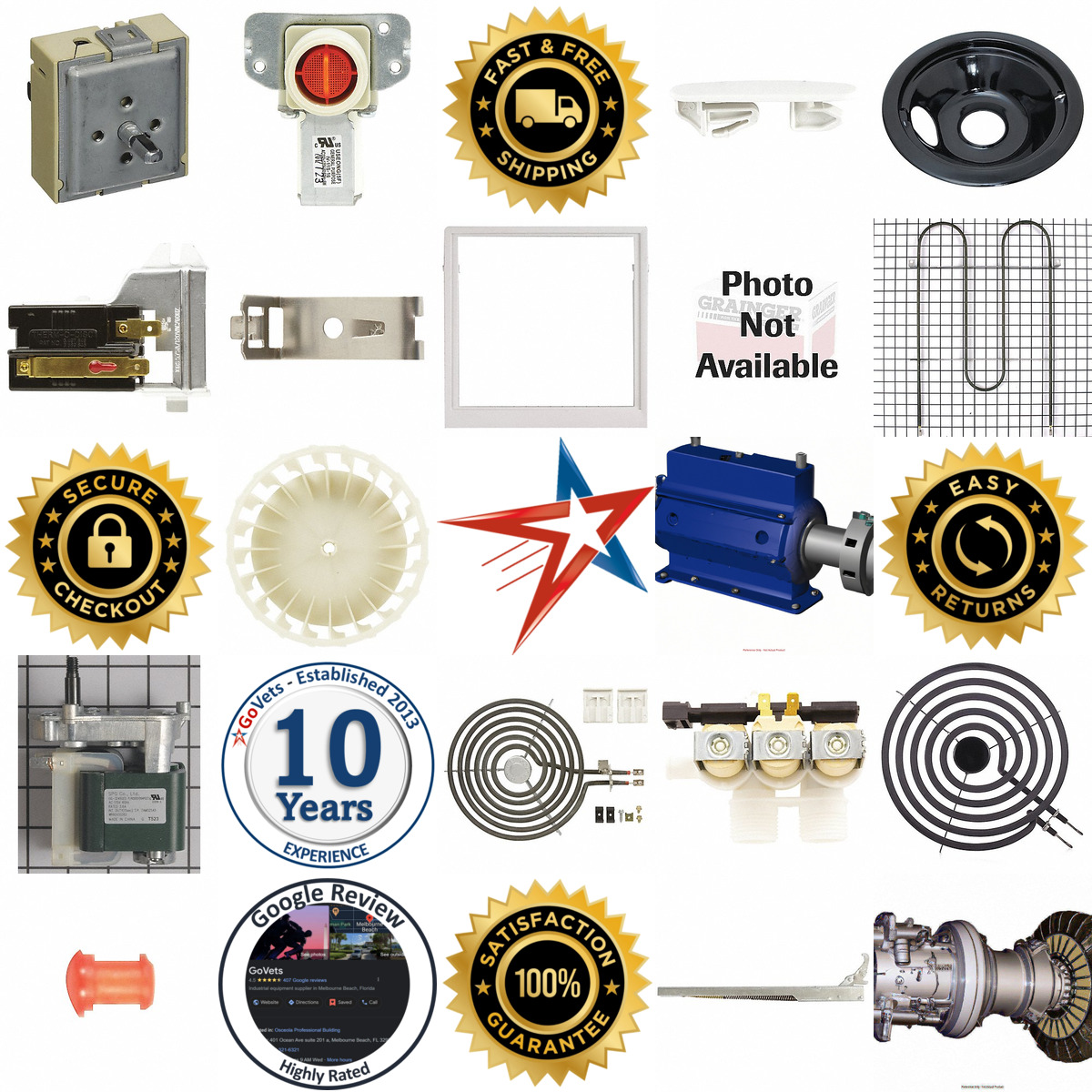 A selection of Parts products on GoVets