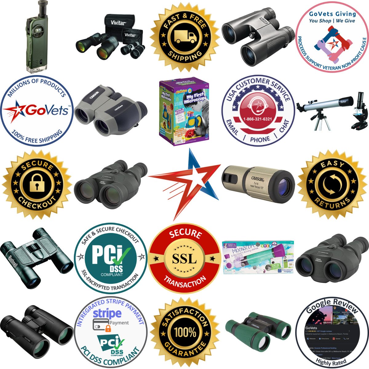 A selection of Binoculars products on GoVets