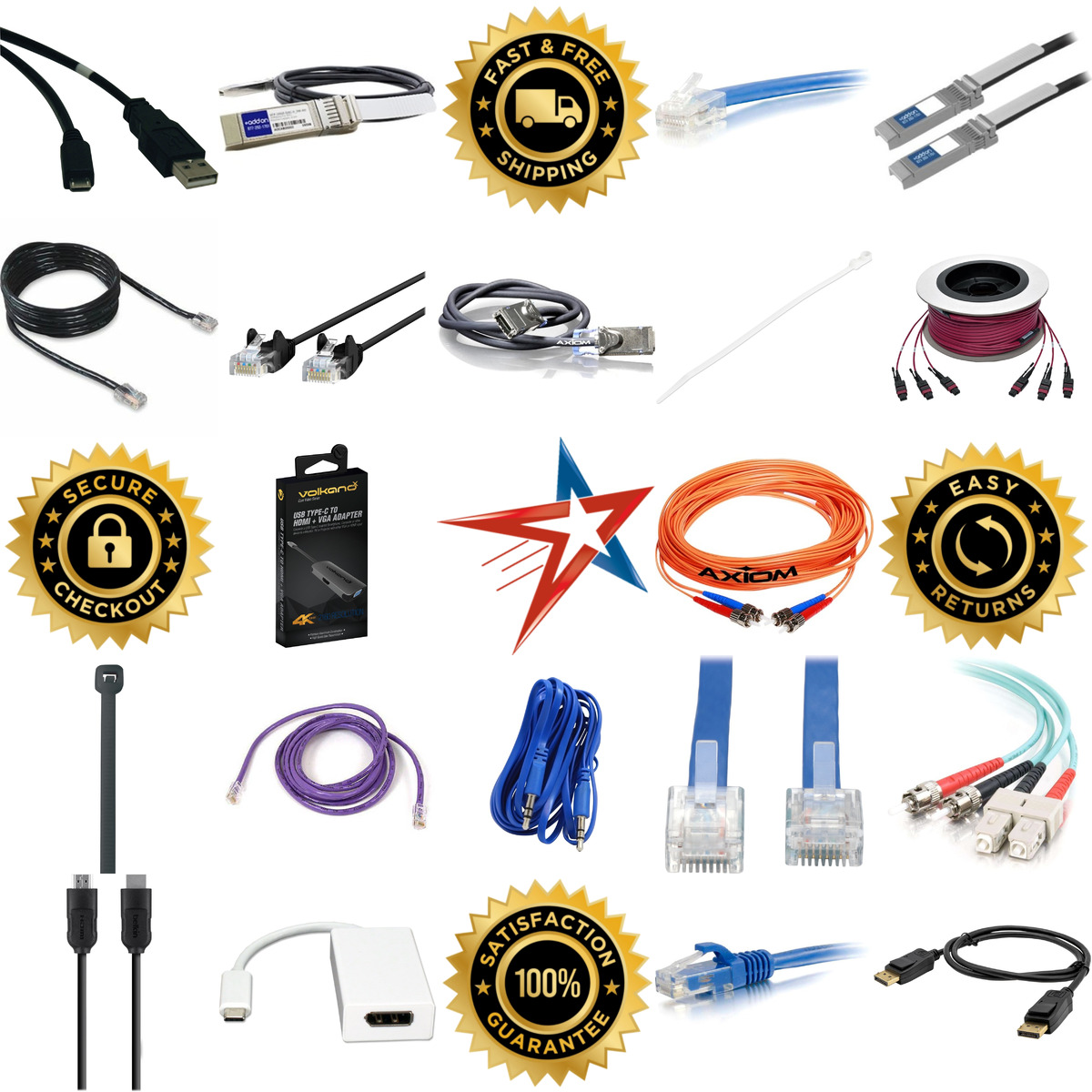 A selection of Cables products on GoVets