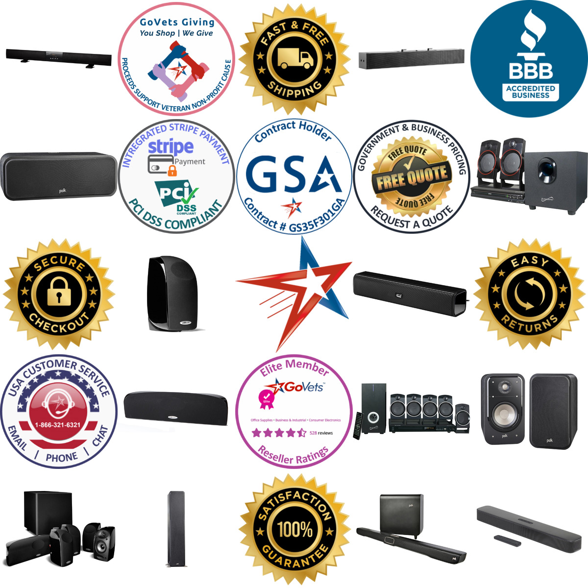 A selection of Audio Devices products on GoVets