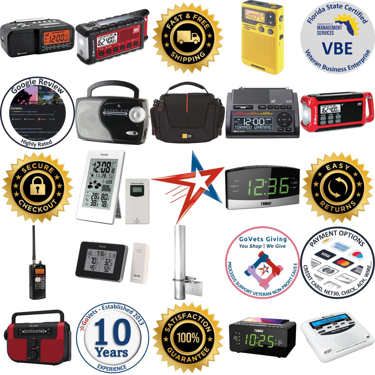 A selection of Satellite Radios and Accessories products on GoVets