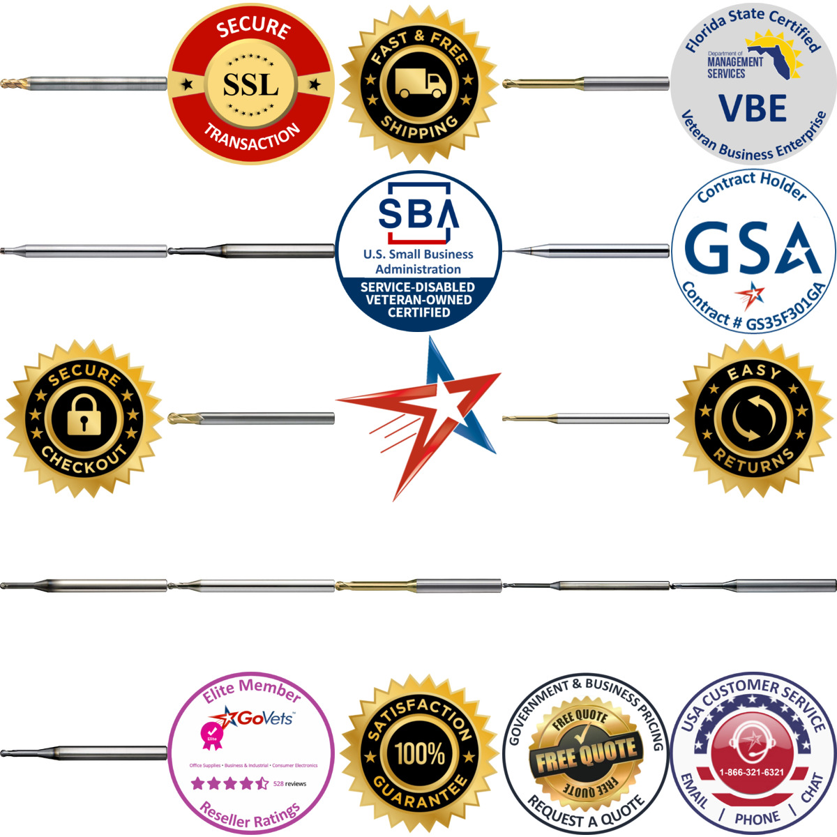 A selection of us Union Tool products on GoVets