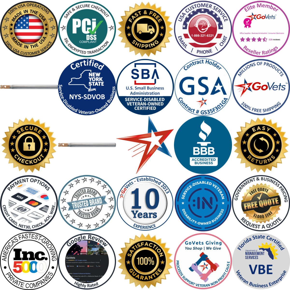 A selection of us Union Tool products on GoVets