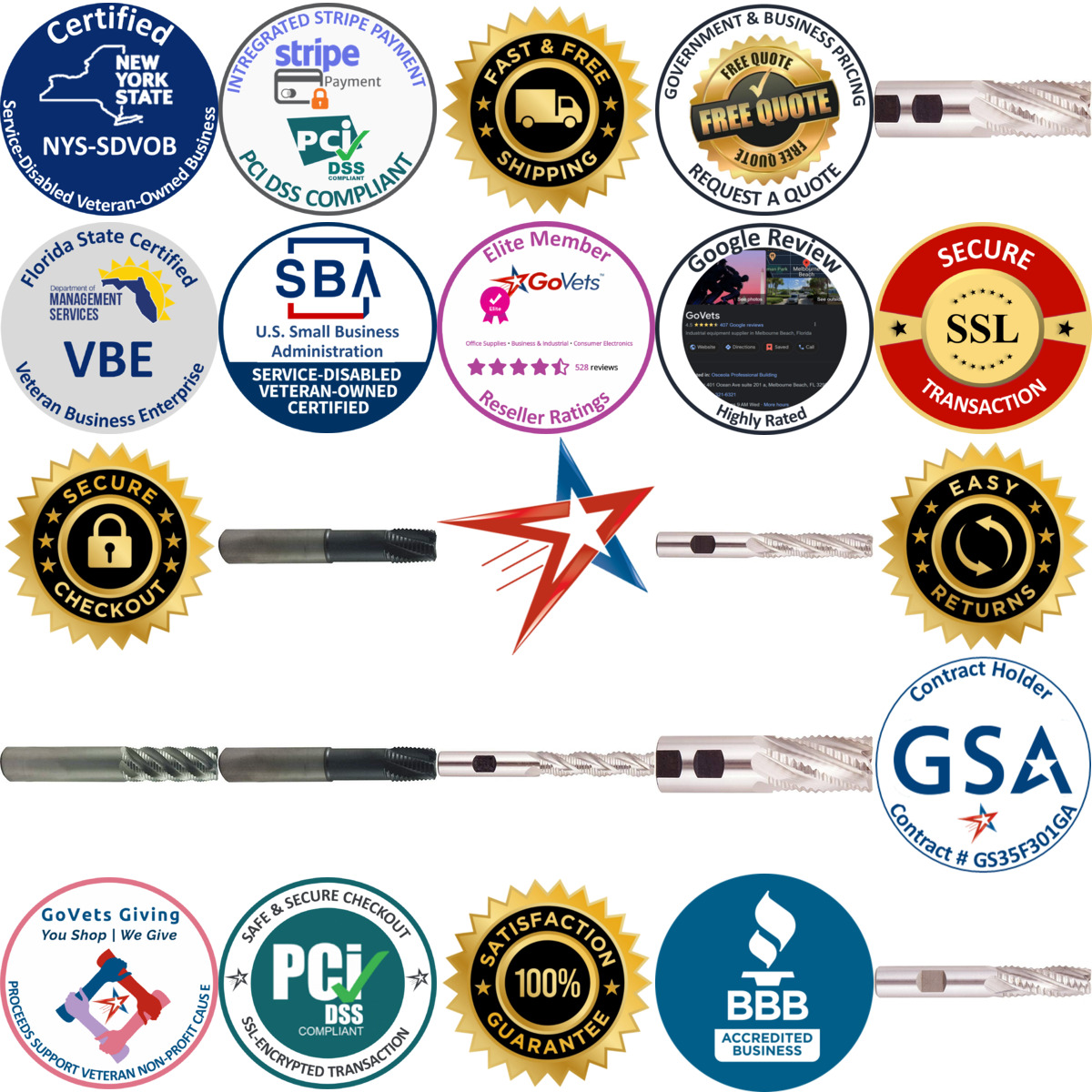 A selection of Regal Cutting Tools products on GoVets