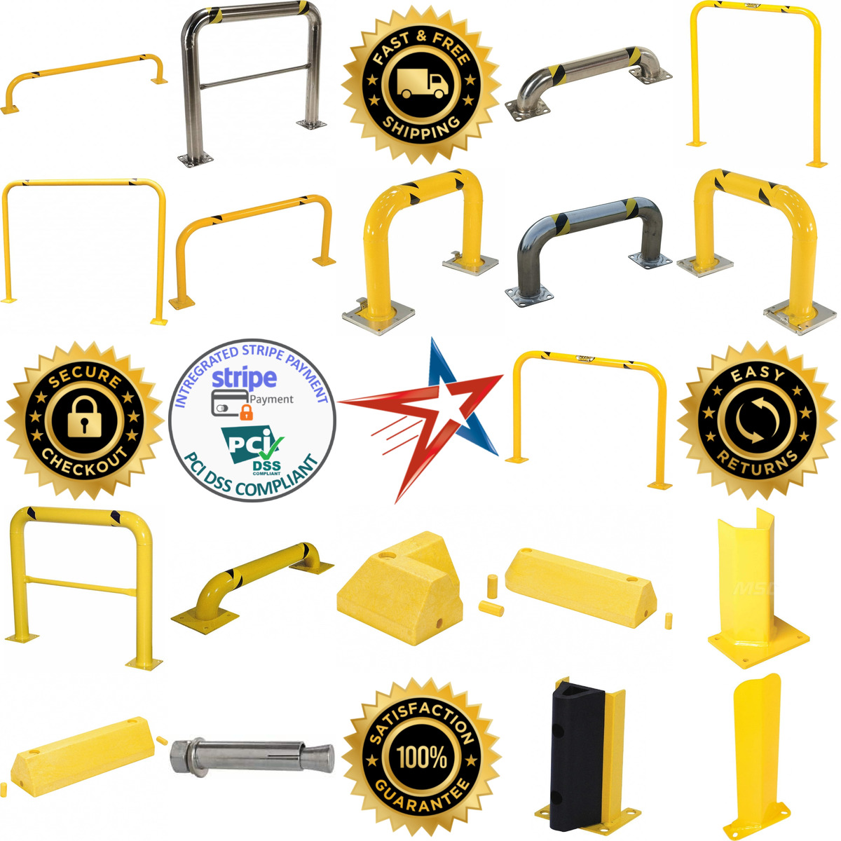 A selection of Rack and Machinery Guards products on GoVets