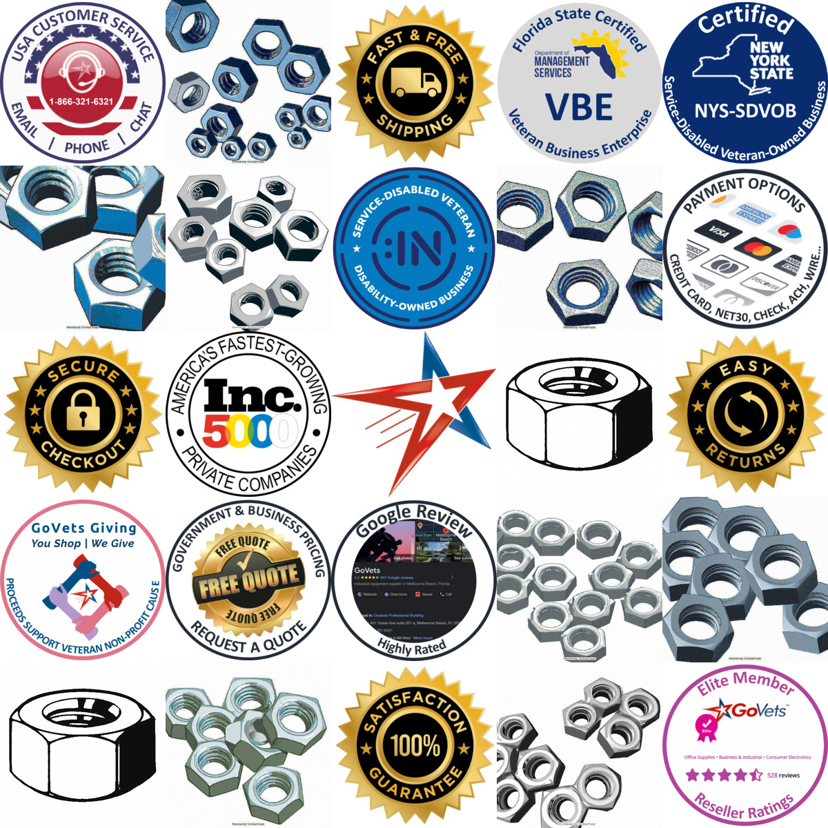 A selection of Heavy Hex Nuts products on GoVets